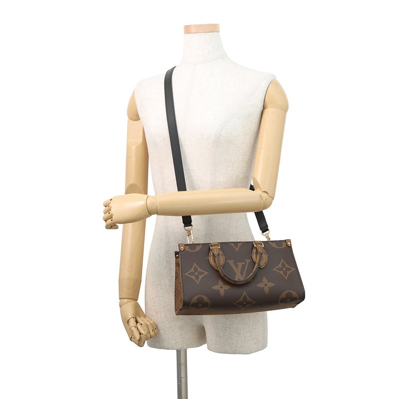 ルイヴィトン ハンドバッグ モノグラム・リバース/モノグラム・ジャイアント オンザゴー EW チェーン M14236 LOUIS VUITTON