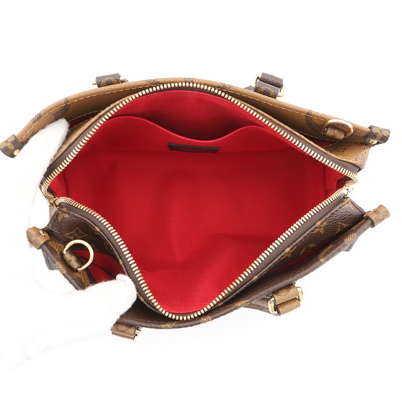 ルイヴィトン ハンドバッグ モノグラム・リバース/モノグラム・ジャイアント オンザゴー EW チェーン M14236 LOUIS VUITTON