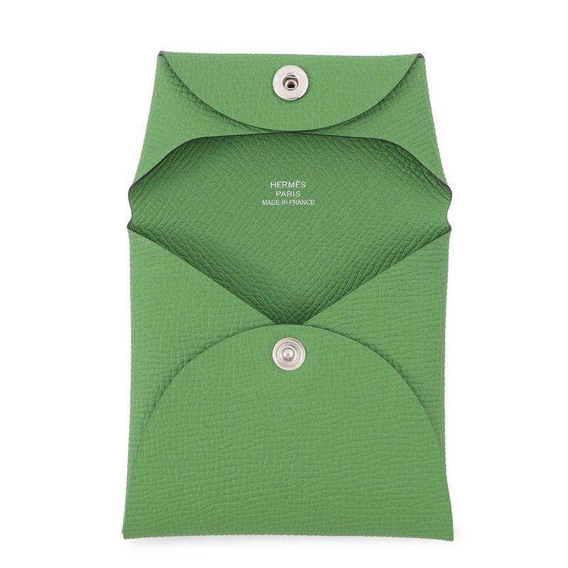 エルメス コインケース バスティア ヴェールユッカ エプソン G刻印 HERMES 小銭入れ