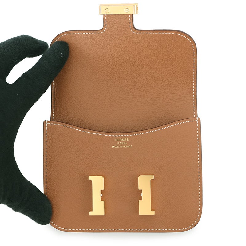 エルメス 財布 コンスタンス スリム ゴールド/ゴールド金具 エバーカラー G刻印 HERMES 財布