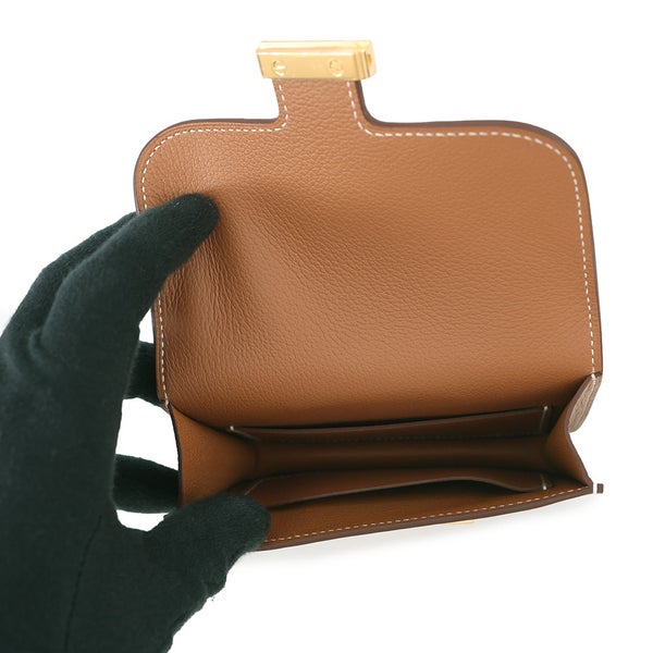 エルメス 財布 コンスタンス スリム ゴールド/ゴールド金具 エバーカラー G刻印 HERMES 財布