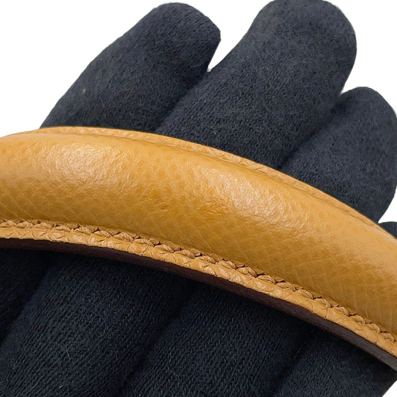 エルメス ハンドバッグ ケリー25 外縫い トリコロール ナタ/ジョーヌプッサン/セサミ/シルバー金具 エプソン U刻印２wayショルダー