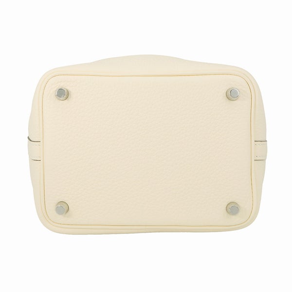 エルメス ハンドバッグ ピコタンロックPM ナタ/シルバー金具 トリヨンクレマンス Z刻印 HERMES トートバッグ