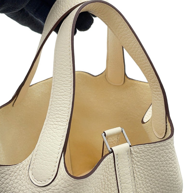 エルメス ハンドバッグ ピコタンロックPM ナタ/シルバー金具 トリヨンクレマンス Z刻印 HERMES トートバッグ
