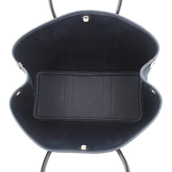 エルメス トートバッグ ガーデンパーティTPM ブルーインディゴ/シルバー金具 トワルアッシュ/ネゴンダ G刻印 HERMES