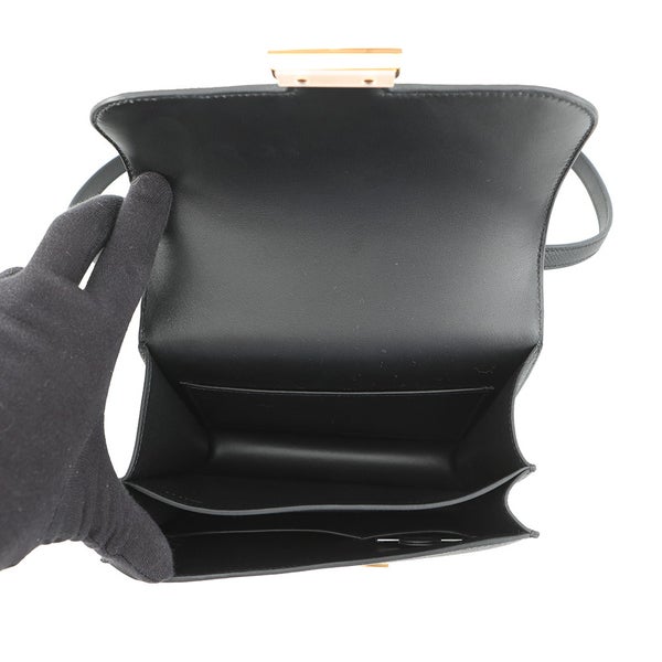 エルメス ショルダーバッグ ミニ コンスタンス3 ミロワール ブラック/ゴールド金具 エプソン G刻印 HERMES 黒