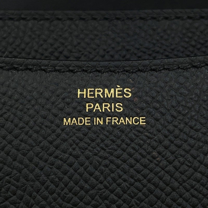エルメス ショルダーバッグ ミニ コンスタンス3 ミロワール ブラック/ゴールド金具 エプソン G刻印 HERMES 黒