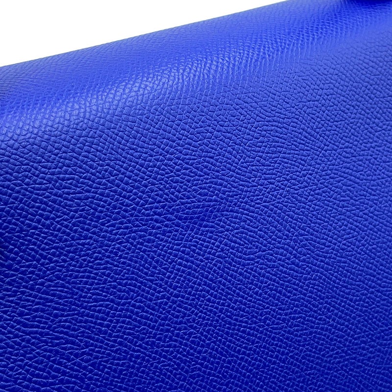 エルメス ハンドバッグ ケリー28 外縫い ブルーエレクトリック/マットシルバー金具 エプソン B刻印 2wayショルダー