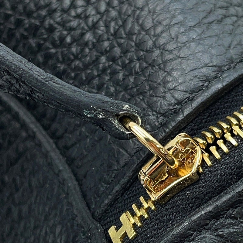 エルメス ハンドバッグ リンディ ミニ ブラック/ゴールド金具 トリヨンクレマンス W刻印 HERMES バッグ 2wayショルダーバッグ 黒