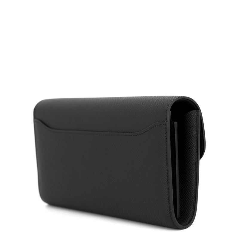 エルメス 長財布 コンスタンス トゥーゴー ロング ブラック/シルバー金具 エプソン G刻印 財布
