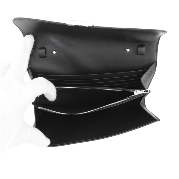 エルメス 長財布 コンスタンス トゥーゴー ロング ブラック/シルバー金具 エプソン G刻印 財布