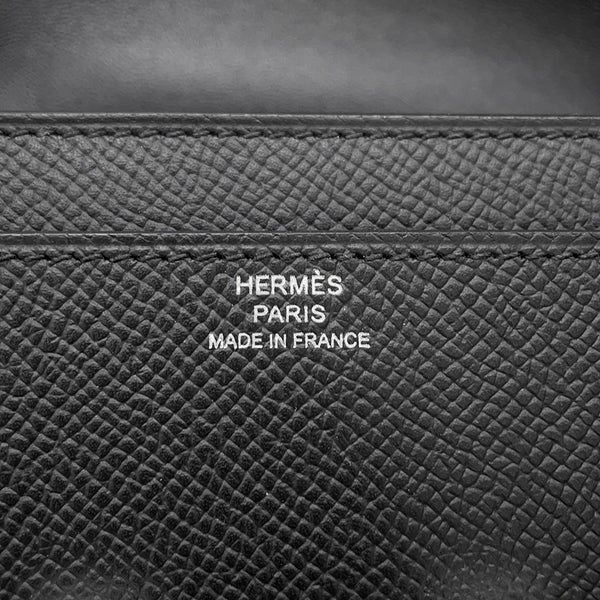 エルメス 長財布 コンスタンス トゥーゴー ロング ブラック/シルバー金具 エプソン G刻印 財布