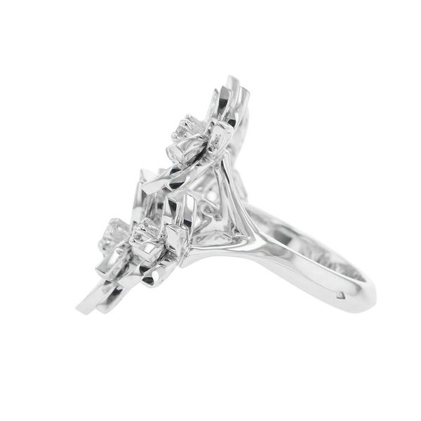 ヴァンクリーフ&アーペル リング ロータス アントレ レ ドア リング 4フラワー ダイヤモンド 114P 1.18ct K18WG VCARP7TF00 指輪