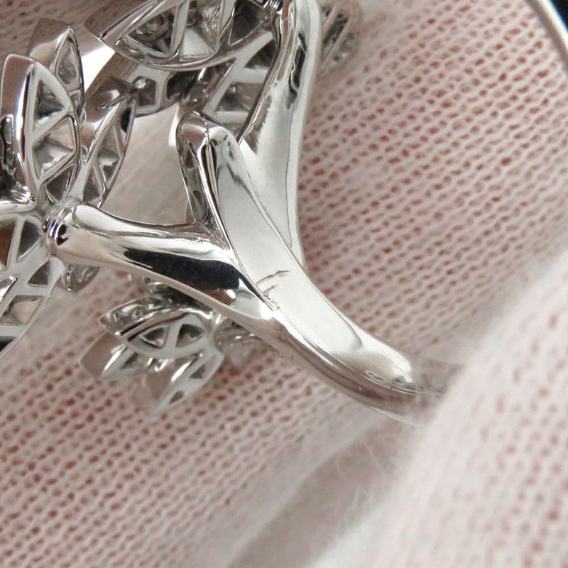 ヴァンクリーフ&アーペル リング ロータス アントレ レ ドア リング 4フラワー ダイヤモンド 114P 1.18ct K18WG VCARP7TF00 指輪