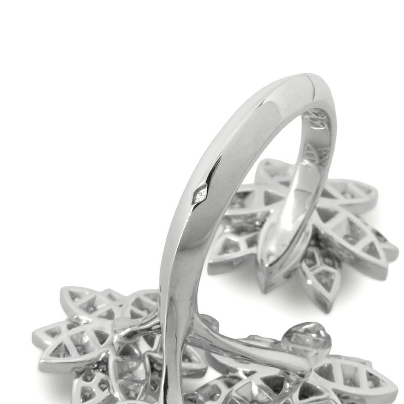 ヴァンクリーフ&アーペル リング ロータス アントレ レ ドア リング 4フラワー ダイヤモンド 114P 1.18ct K18WG VCARP7TF00 指輪