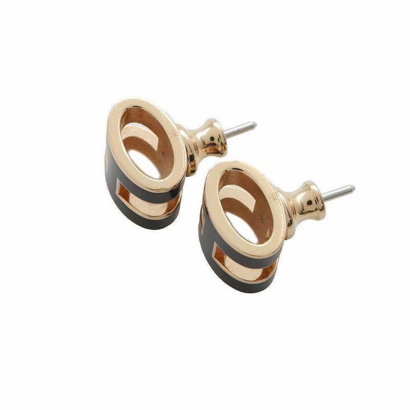 エルメス ピアス ポップアッシュ ブラック/ピンクゴールド金具 Hモチーフ HERMES Pop H ポップH  黒