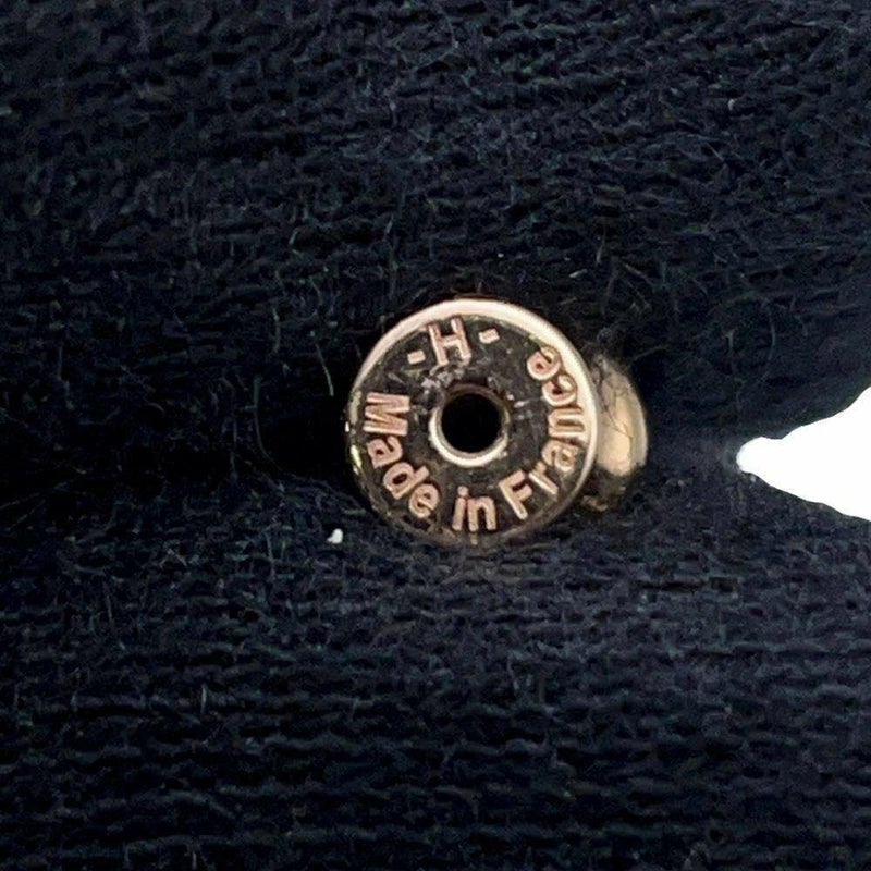 エルメス ピアス ポップアッシュ ブラック/ピンクゴールド金具 Hモチーフ HERMES Pop H ポップH  黒