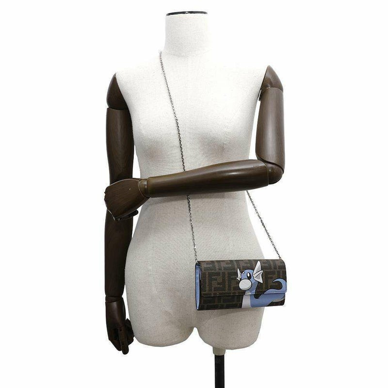 フェンディ チェーンウォレット ポケモンコラボ ズッカ ミニリュウ BM0365 FENDI 財布 ポケットモンスター