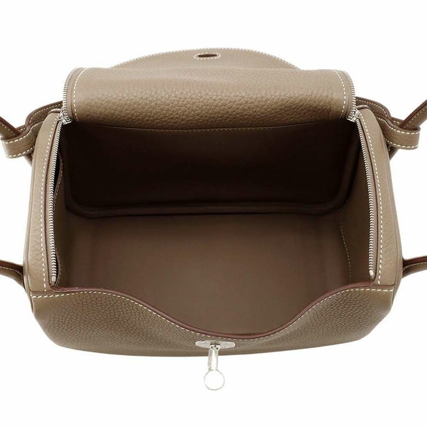 エルメス リンディ26 エトゥープ/シルバー金具 トリヨンクレマンス W刻印 HERMES 2wayショルダー