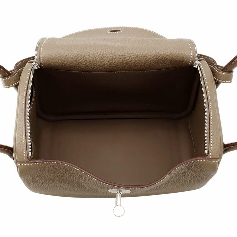 エルメス リンディ26 エトゥープ/シルバー金具 トリヨンクレマンス W刻印 HERMES 2wayショルダー