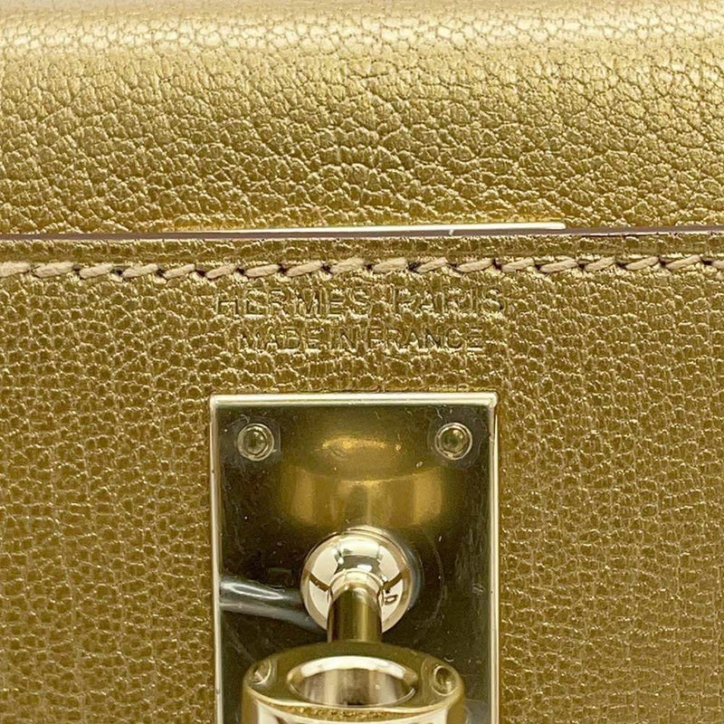 エルメス ハンドバッグ ミニケリードゥ 外縫い ドレ/シャンパンゴールド金具 シェブルシャムキラ W刻印 2wayショルダー