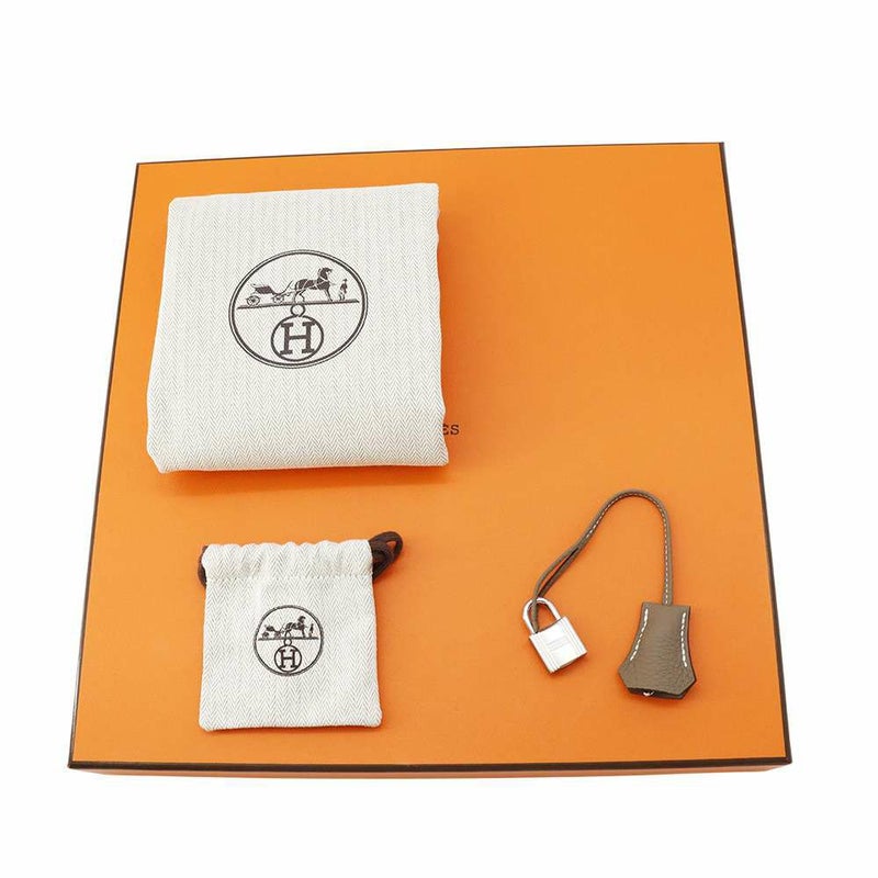 エルメス バーキン25 エトゥープ/シルバー金具 トゴ W刻印 HERMES Birkin ハンドバッグ