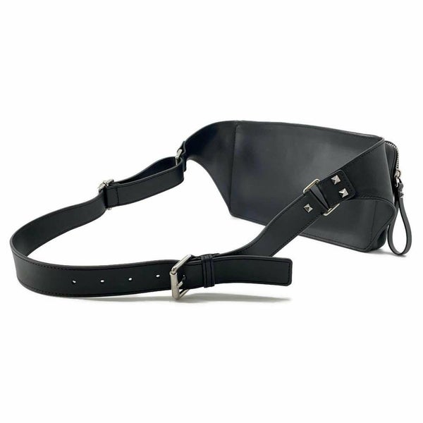 ヴァレンティノ・ガラヴァーニ ボディバッグ VLTN レザー UY0B0719WJW VALENTINO ウエストバッグ 黒