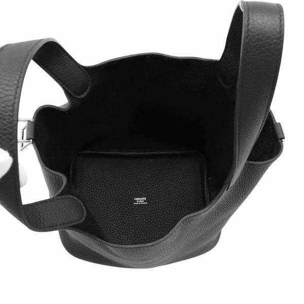 エルメス ハンドバッグ ピコタンロックPM ブラック/シルバー金具 トリヨンクレマンス B刻印 黒
