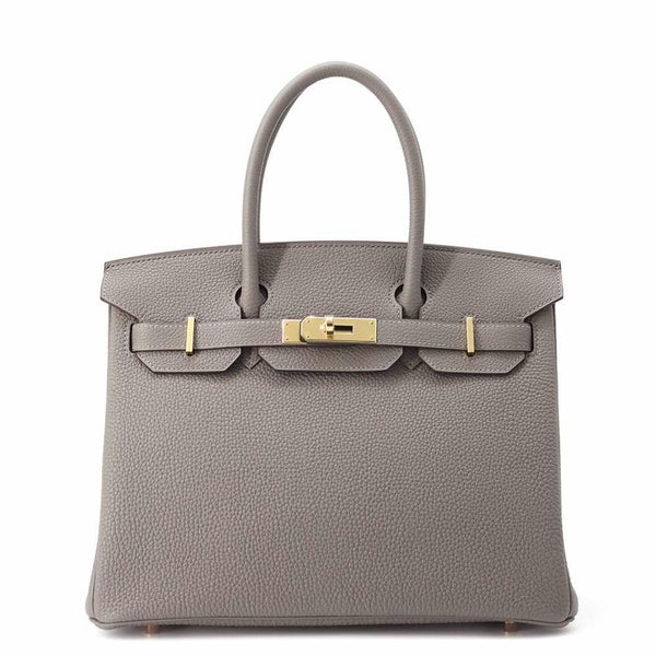 エルメス バーキン30 グリメイヤー/シャンパンゴールド金具 トゴ W刻印 HERMES Birkin ハンドバッグ