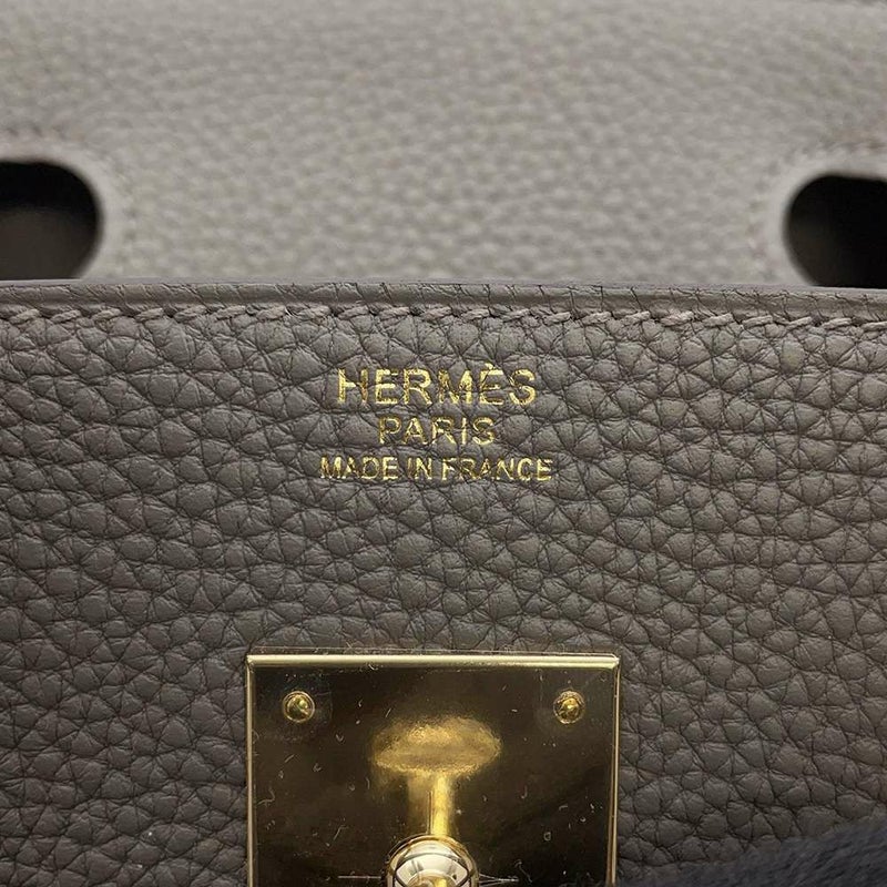 エルメス バーキン30 グリメイヤー/シャンパンゴールド金具 トゴ W刻印 HERMES Birkin ハンドバッグ