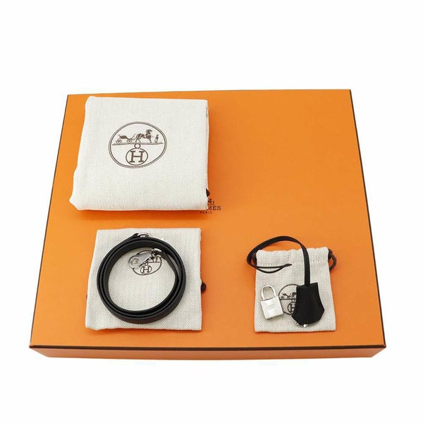 エルメス ハンドバッグ ボリード1923 30 ブラック/シルバー金具 エプソン B刻印 2wayショルダー 黒