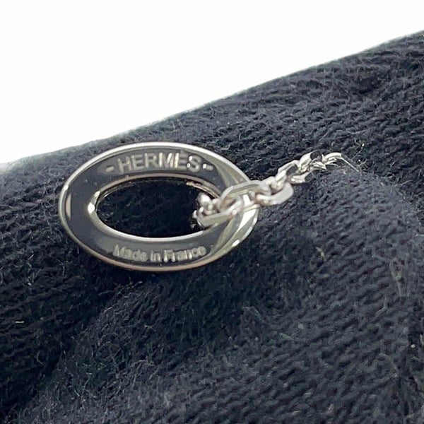 エルメス ネックレス ミニ・ポップアッシュ ブラック/シルバー金具 HERMES アクセサリー