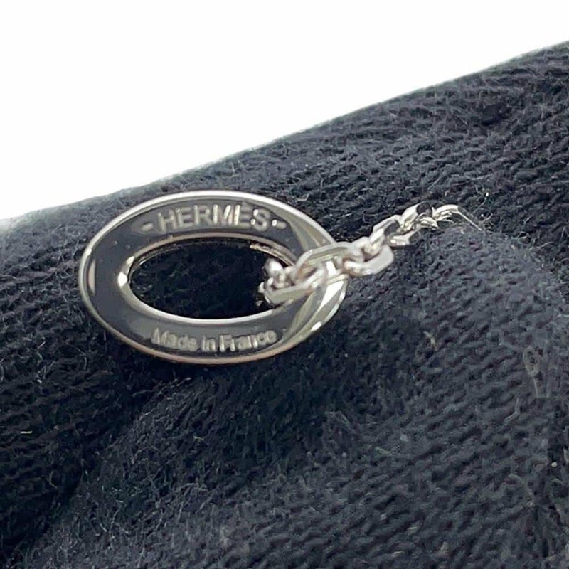エルメス ネックレス ミニ・ポップアッシュ ブラック/シルバー金具 HERMES アクセサリー