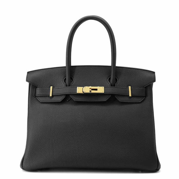 エルメス バーキン30 ブラック/ゴールド金具 トゴ A刻印 HERMES Birkin ハンドバッグ 黒