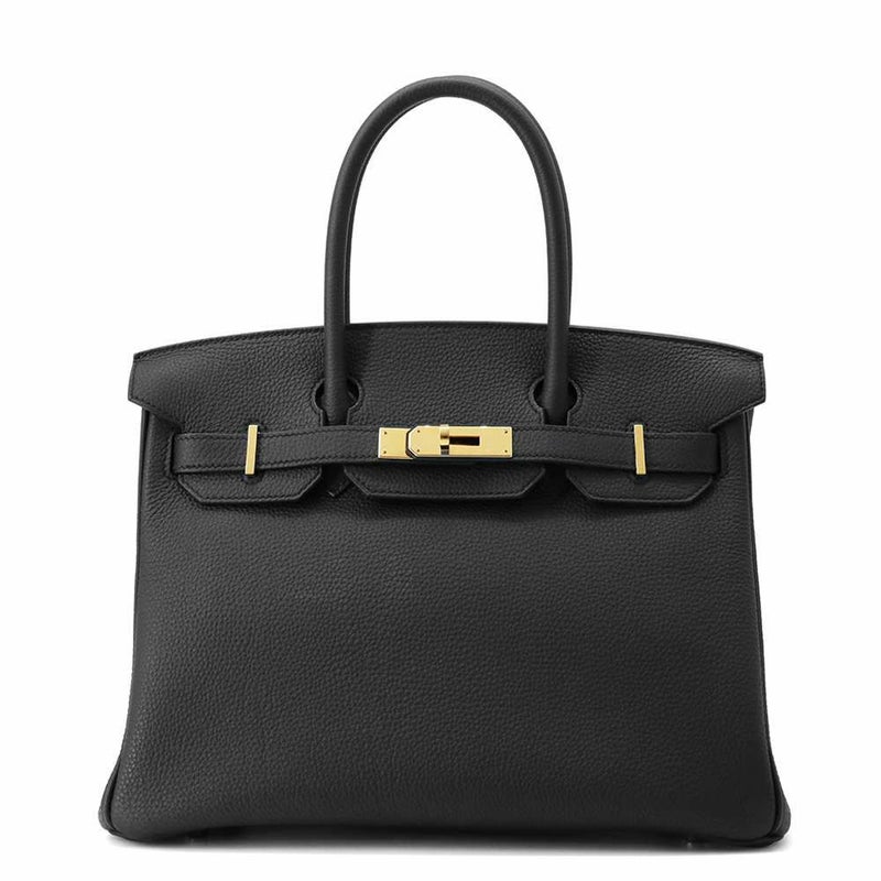 エルメス バーキン30 ブラック/ゴールド金具 トゴ A刻印 HERMES Birkin ハンドバッグ 黒