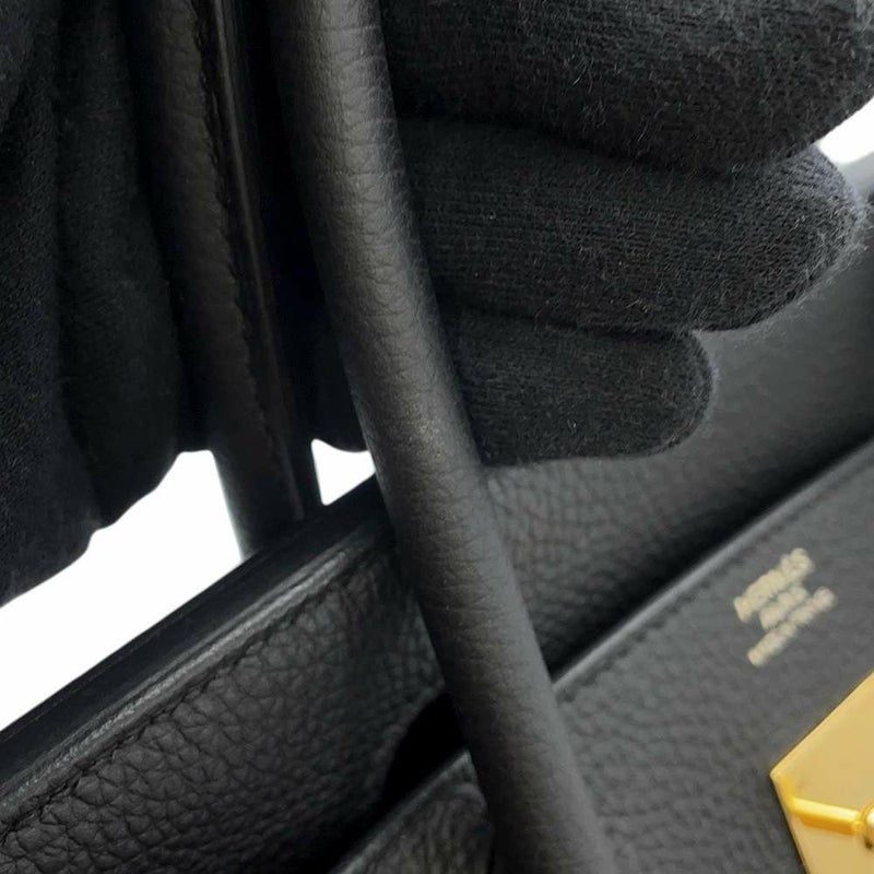 エルメス バーキン30 ブラック/ゴールド金具 トゴ A刻印 HERMES Birkin ハンドバッグ 黒