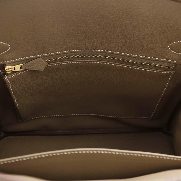 エルメス バーキン30 エトゥープ/ゴールド金具 トゴ W刻印 HERMES Birkin ハンドバッグ