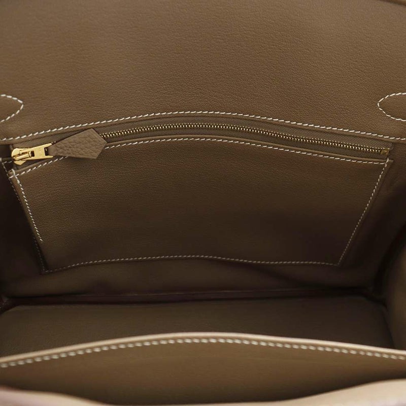 エルメス バーキン30 エトゥープ/ゴールド金具 トゴ W刻印 HERMES Birkin ハンドバッグ