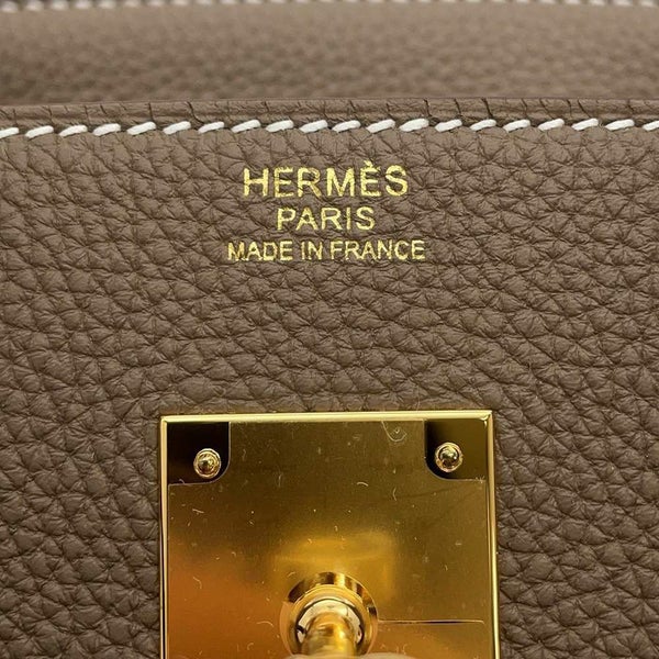 エルメス バーキン30 エトゥープ/ゴールド金具 トゴ W刻印 HERMES Birkin ハンドバッグ