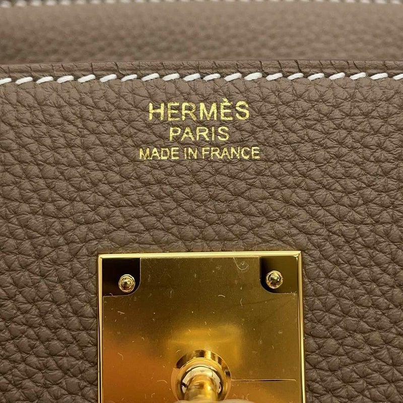 エルメス バーキン30 エトゥープ/ゴールド金具 トゴ W刻印 HERMES Birkin ハンドバッグ