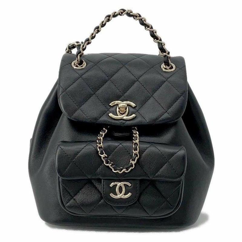 シャネル リュック マトラッセ ココマーク ラムスキン AS2908 CHANEL バッグ バックパック 黒