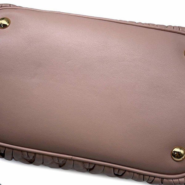 ミュウミュウ ハンドバッグ マテラッセ ギャザー 5BE886 Miu Miu 2wayショルダーバッグ