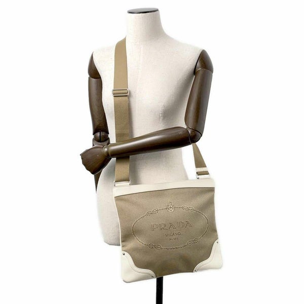 プラダ ショルダーバッグ ロゴ BT0536 PRADA バッグ 白