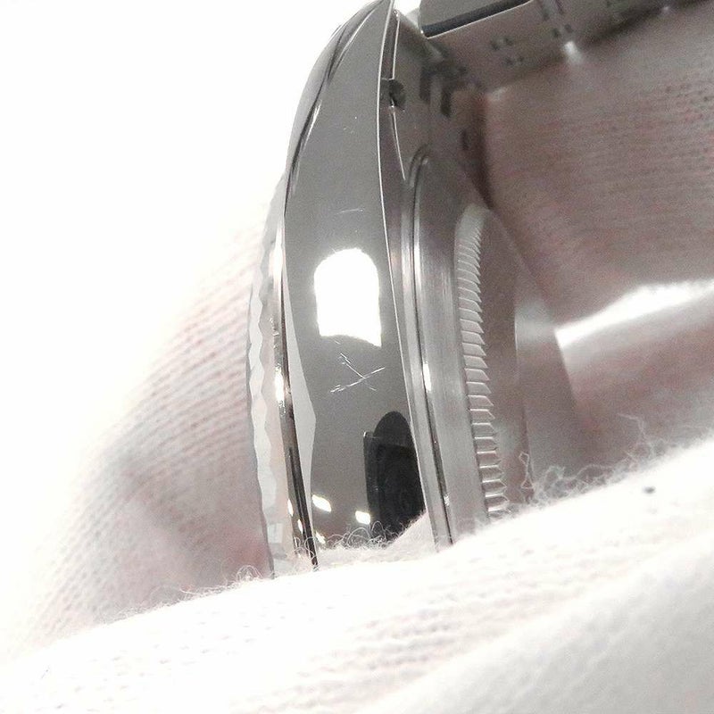 ロレックス デイトジャスト41 SS/K18 10Pダイヤ ランダムシリアル ルーレット 126334G ROLEX 腕時計 黒文字盤