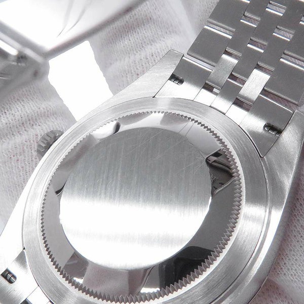 ロレックス デイトジャスト41 SS/K18 10Pダイヤ ランダムシリアル ルーレット 126334G ROLEX 腕時計 黒文字盤