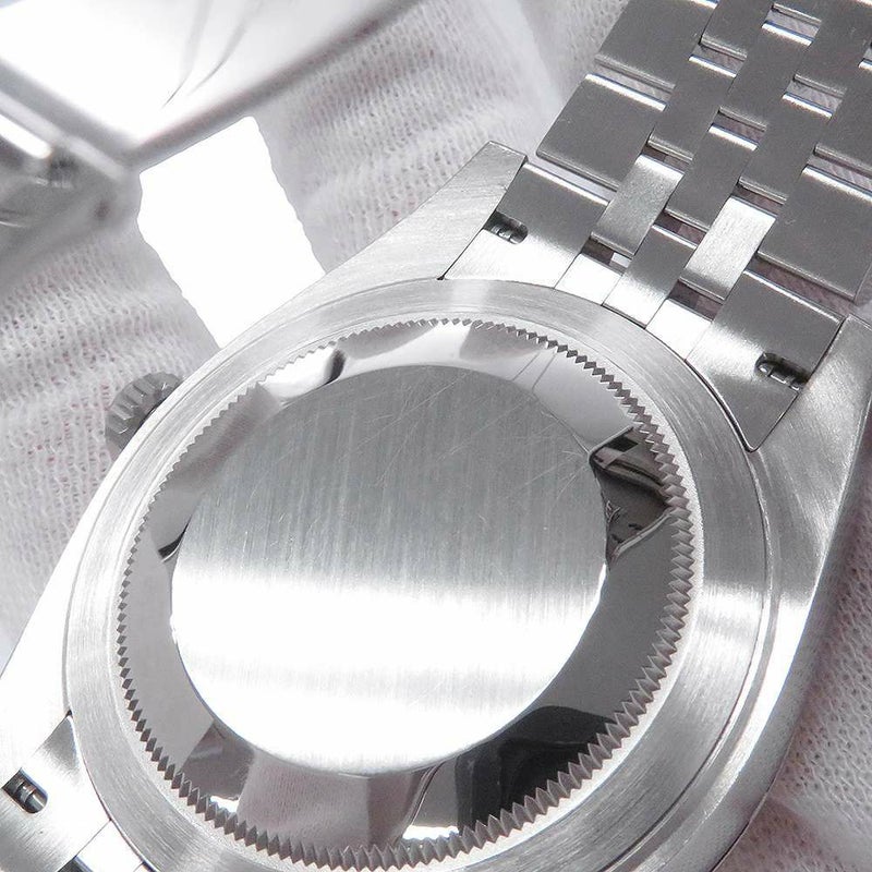 ロレックス デイトジャスト41 SS/K18 10Pダイヤ ランダムシリアル ルーレット 126334G ROLEX 腕時計 黒文字盤