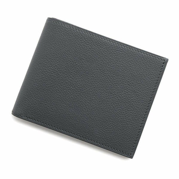 エルメス 二つ折り財布 シチズンツイル コンパクト グリミスティ エバーカラー W刻印 HERMES 財布 メンズ