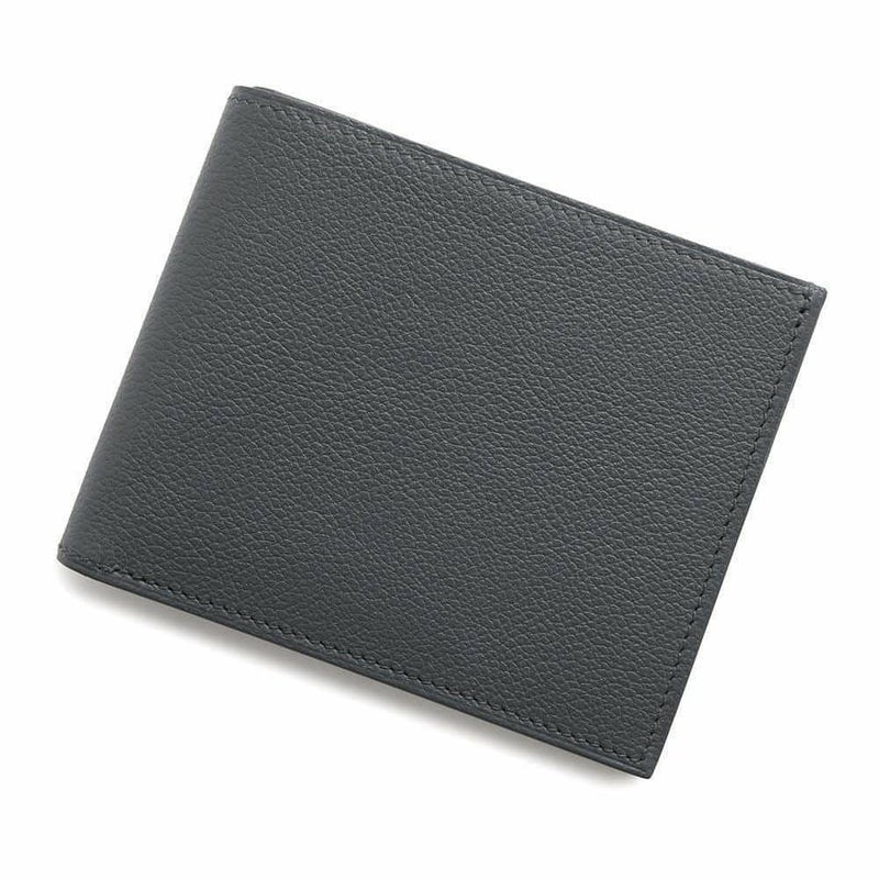 エルメス 二つ折り財布 シチズンツイル コンパクト グリミスティ エバーカラー W刻印 HERMES 財布 メンズ