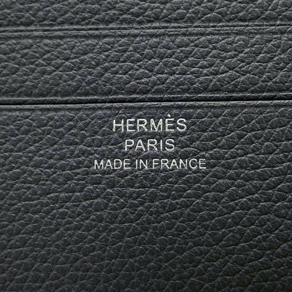 エルメス 二つ折り財布 シチズンツイル コンパクト グリミスティ エバーカラー W刻印 HERMES 財布 メンズ