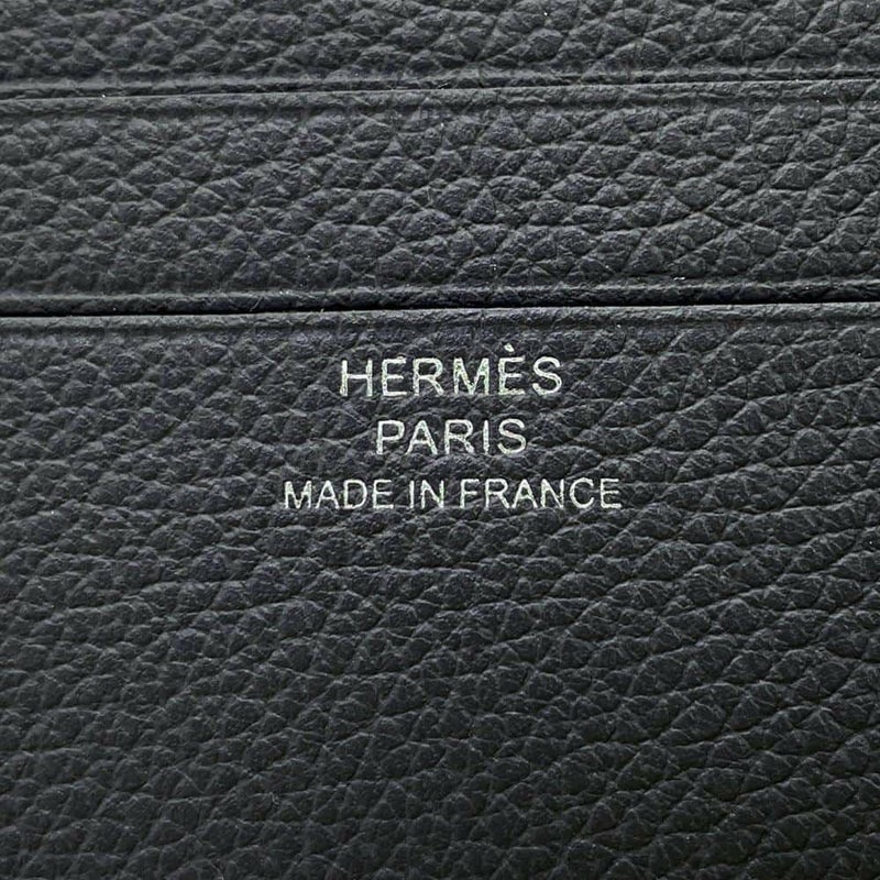 エルメス 二つ折り財布 シチズンツイル コンパクト グリミスティ エバーカラー W刻印 HERMES 財布 メンズ